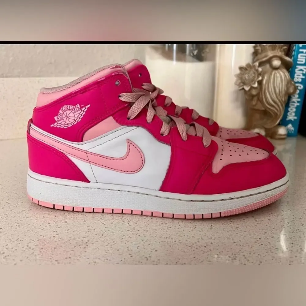 Nike Jordan 1 Mid Pink Barbie Youth